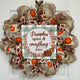 Pumpkin Spice And Everything Nice Burlap Deco Mesh Autumn Wreath