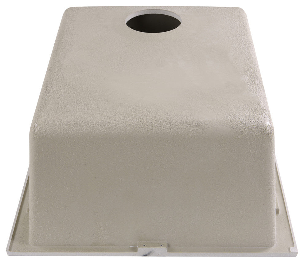 Nantucket Sinks 17" Single Bowl Undermount Granite Composite Bar-Prep Sink, Sand