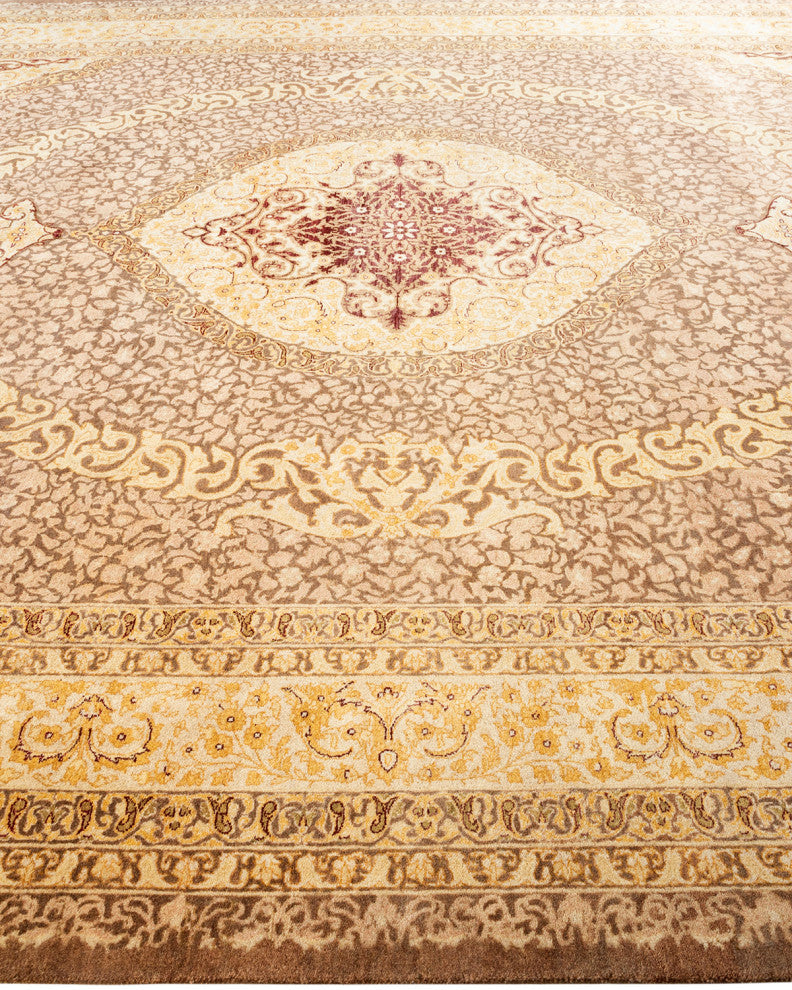 Mogul, One-of-a-Kind Hand-Knotted Area Rug Brown, 9' 4 x 12' 7