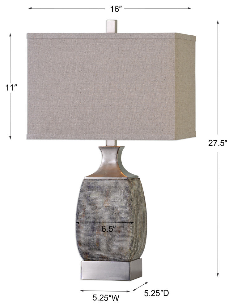 Uttermost Caffaro Table Lamp, Rust Bronze