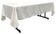 LA Linen Rectangular  Polyester Poplin Tablecloth, White, 60"x120"