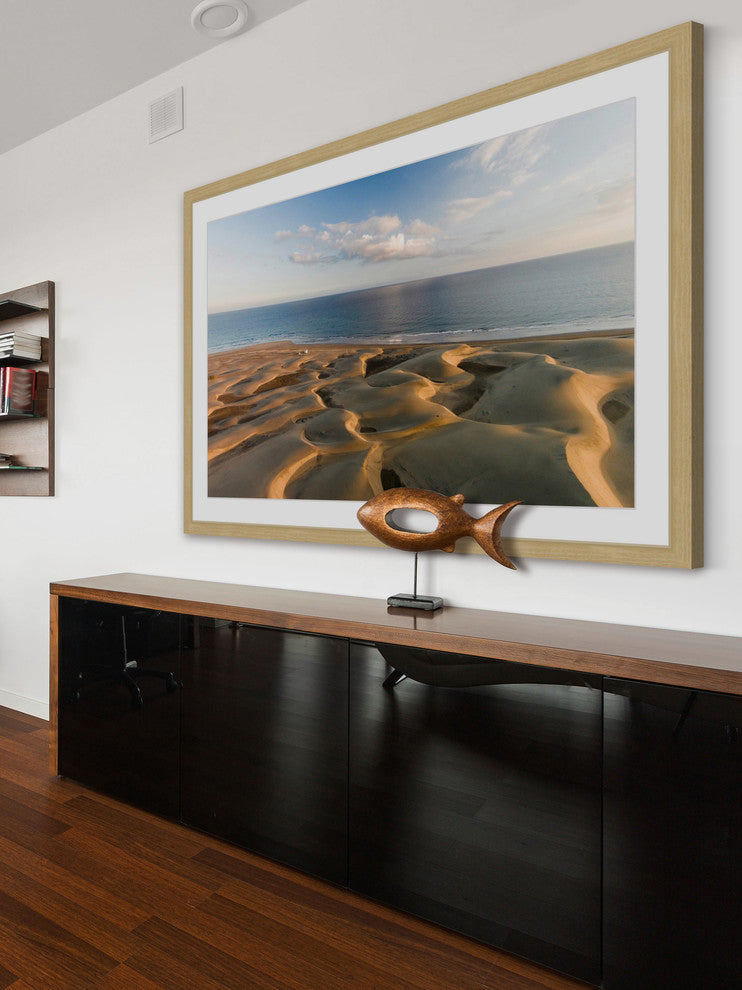 "Waves In The Sand Ii" Framed Print by Karolis Janulis