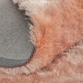 Weave & Wander Armada Plush Shag Rug, Blush, 8'x8' Round