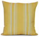 Yellow Dashing Stripe, Stripe Print Pillow, 16"x16"