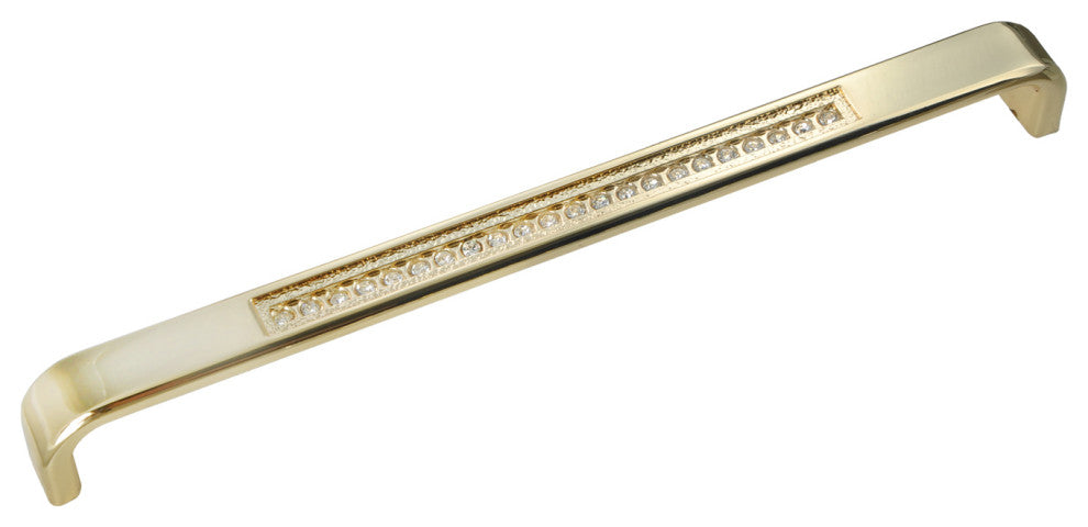 Utopia Alley Gleam Cabinet Pull, Polished Gold, 7.5", 5 Pack
