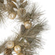 24" Glitter Champagne Gold Pomegranate Apple Pine Cone and Berry Wreath