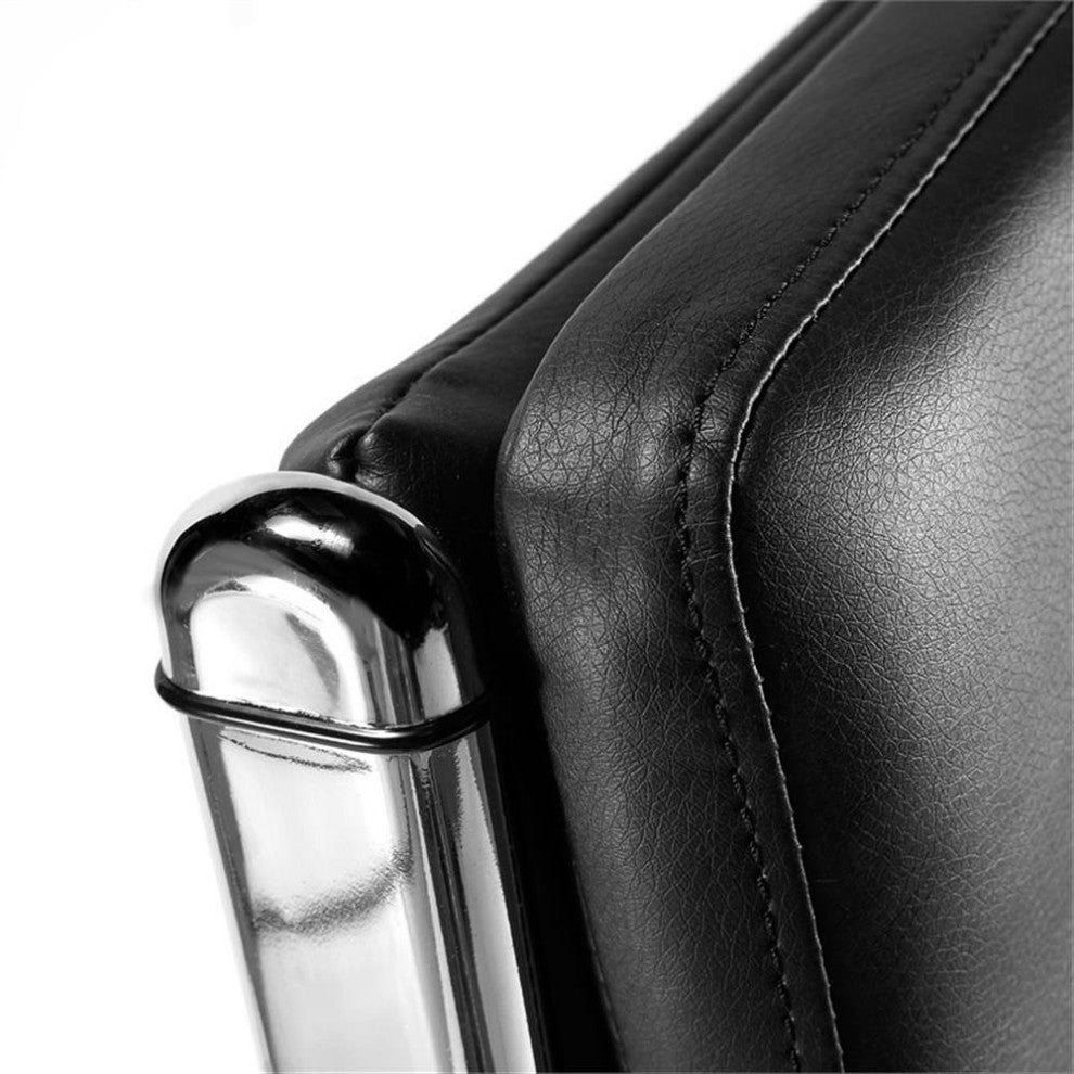 BFF High Back Contemporary Faux Leather Executive Office Chair in Black