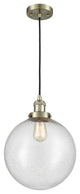 Beacon Mini Pendant, Antique Brass, Seedy