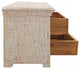 Troy 2-Drawer Solid Wood Night Stand, Gray Wash