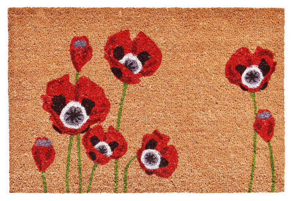 Red Poppies Doormat