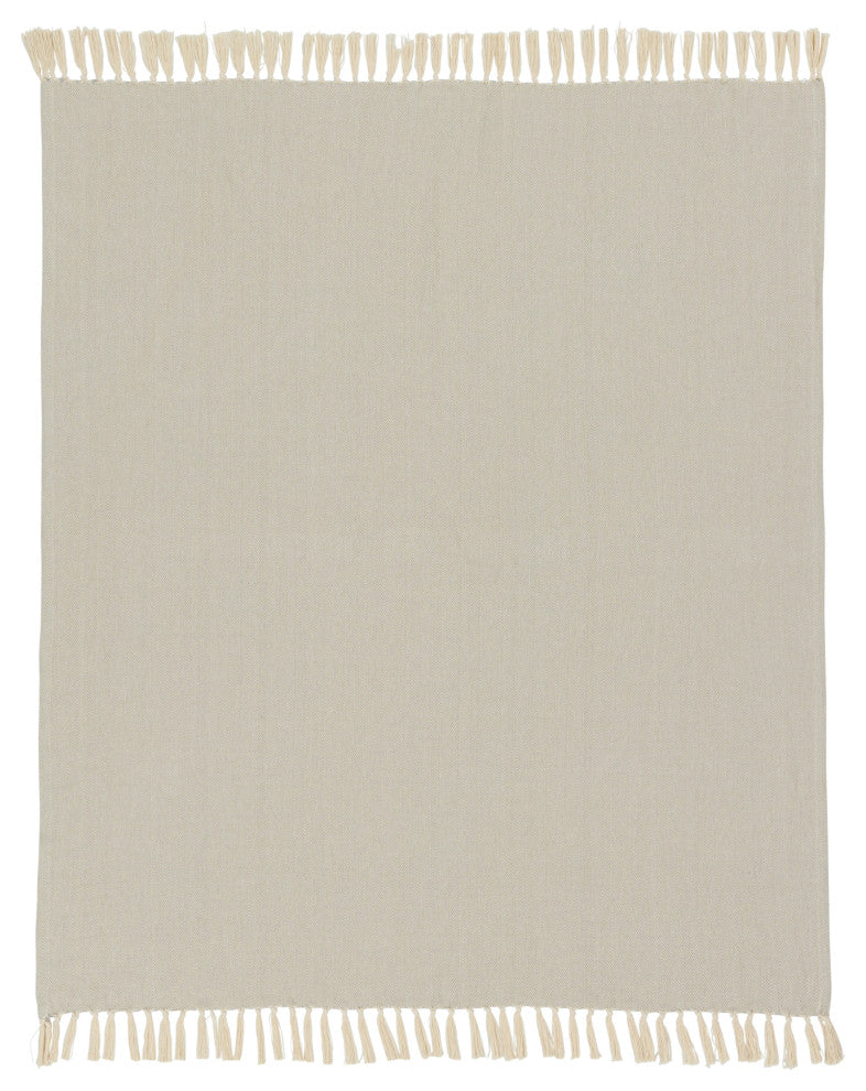 Jaipur Living Cannon Chevron Throw, 50x60, Neutral Gray
