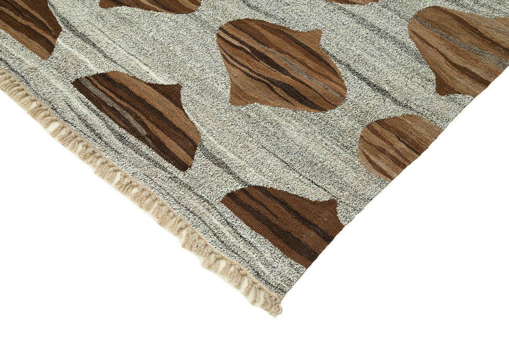 Rug N Carpet - Handwoven Turkish 7' 9'' x 10' 7'' Flatweave Wool Kilim Rug