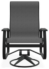 Belle Isle Sling Outdoor Swivel Rocker, Titanium/Graphite