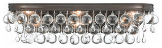 Calypso 6-Light Vanity-Light, Vibrant Bronze and Glass Balls
