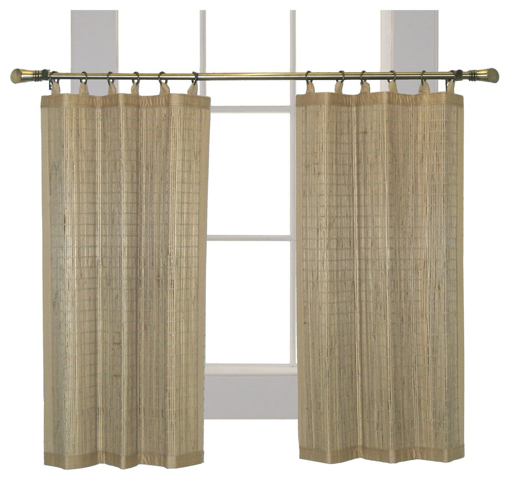 Versailles Patented Ring Top Bamboo Tier Set, Driftwood, 36"