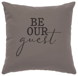 Image Pillow 16x16 Be Our Guest Cotton Chrome