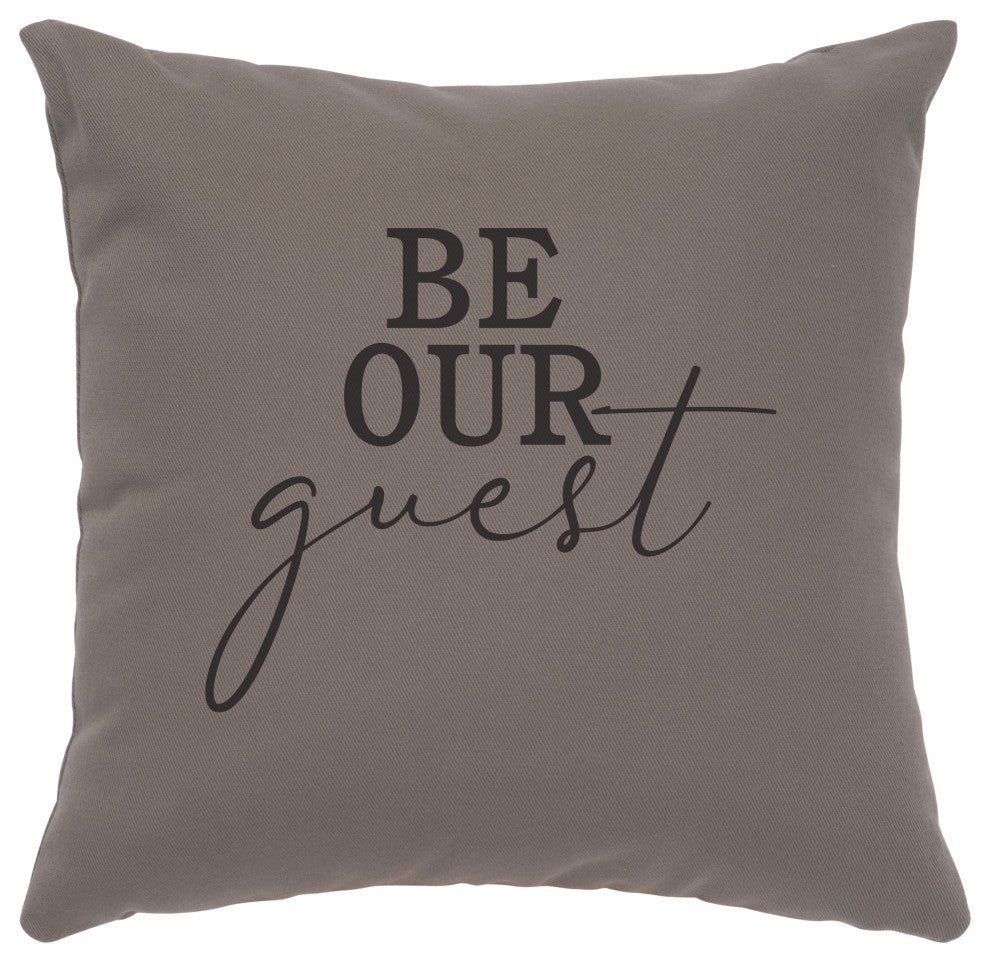 Image Pillow 16x16 Be Our Guest Cotton Chrome