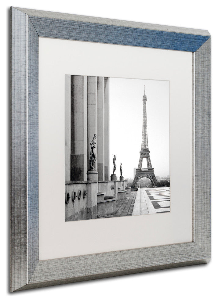 Alan Blaustein ''Tour Eiffel 5'' Art, Silver Frame, White Mat, 16x16