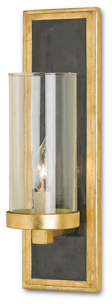 Contemporary Charade Wall Sconce Black 1-Light