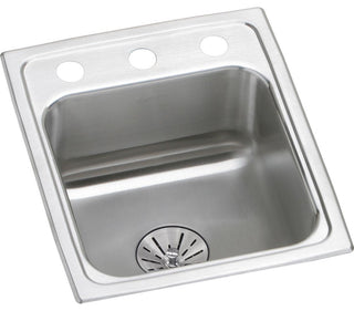 LRAD151765PD1 Lustertone Classic Stainless Steel 15" ADA Sink with Perfect Drain