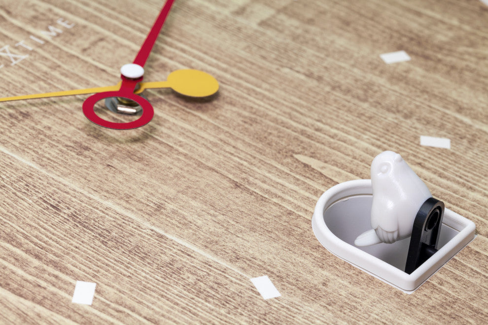 NeXtime Nightingale Cuckoo Wall Clock, White