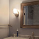 Kira Home Victoria 10" Wall Sconce, Frosted Glass Inner Shade, Seeded Glass