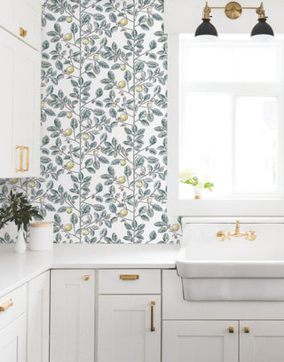 Limoncello Toile Forest Wallpaper