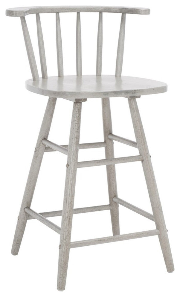 Safavieh Jay Wood Counter Stool, Grey
