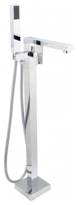 Cheviot Products Square Free-Standing Tub Filler, Chrome