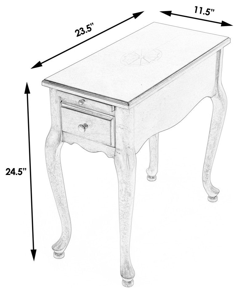 Butler Croydon Olive Ash Burl Chairside Table
