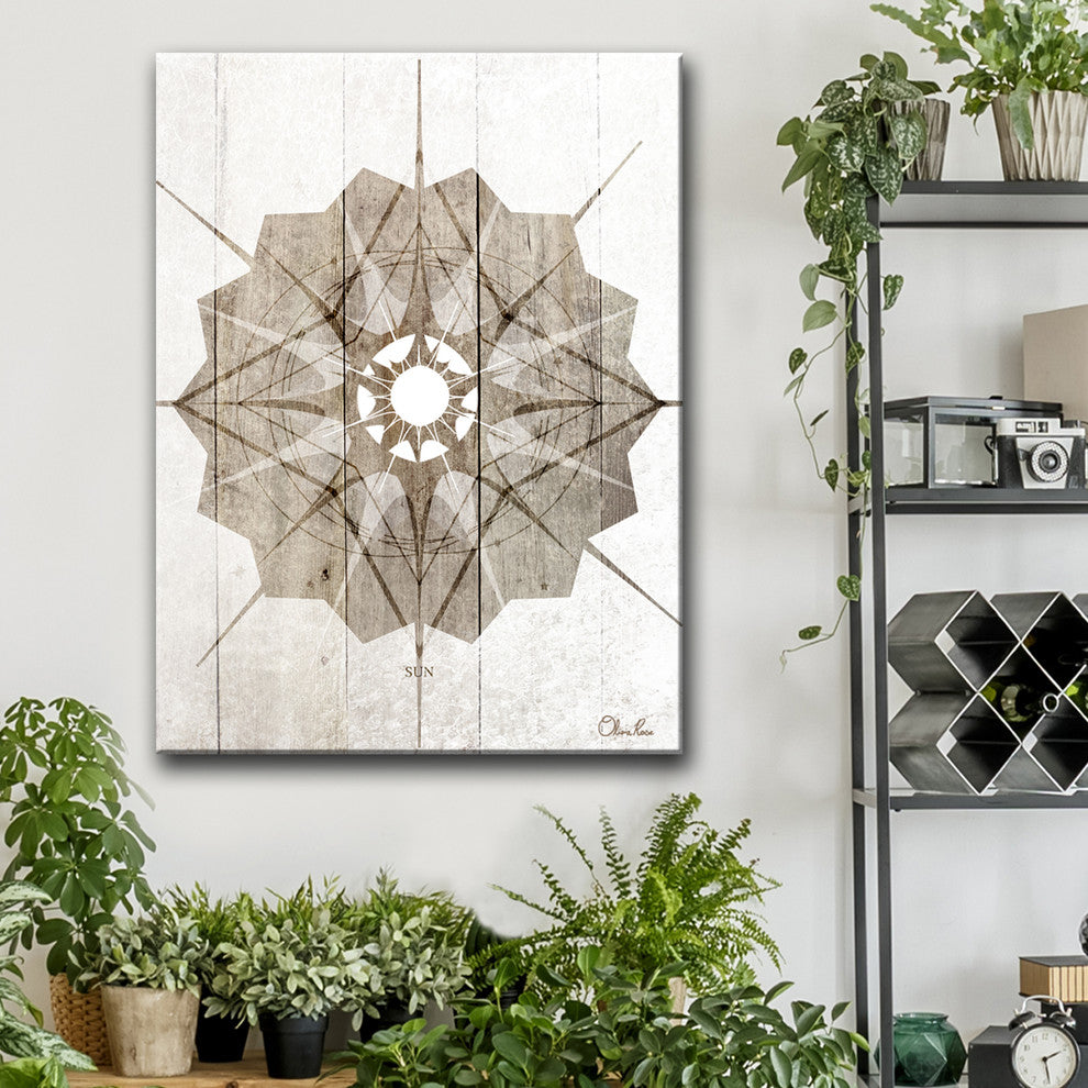 Ready2HangArt Inspirational 'Sun Star III' Wrapped Canvas Wall Art