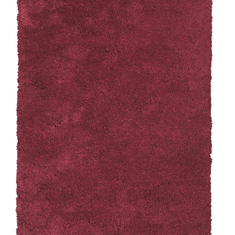 8' X 10' Polyester Red Area Rug