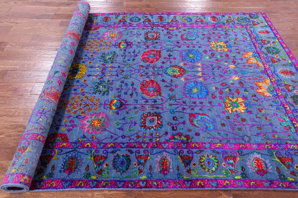 Wool & Silk Persian Handmade Rug 6' 0" X 9' 1" - Q15981