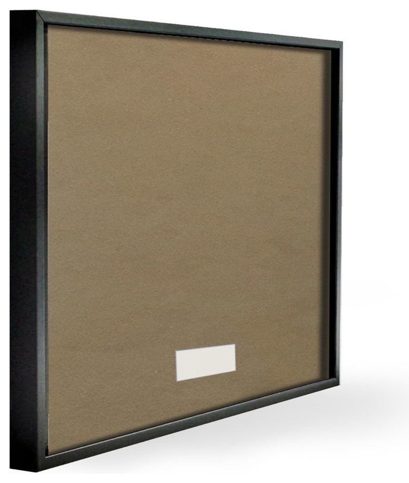 Black Stenciled Wood Grain Look Potty Break Typography, Framed, 12"x12"