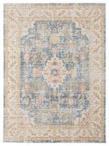 Century Bethel Area Rug, Blue, 9' x 13', Bordered