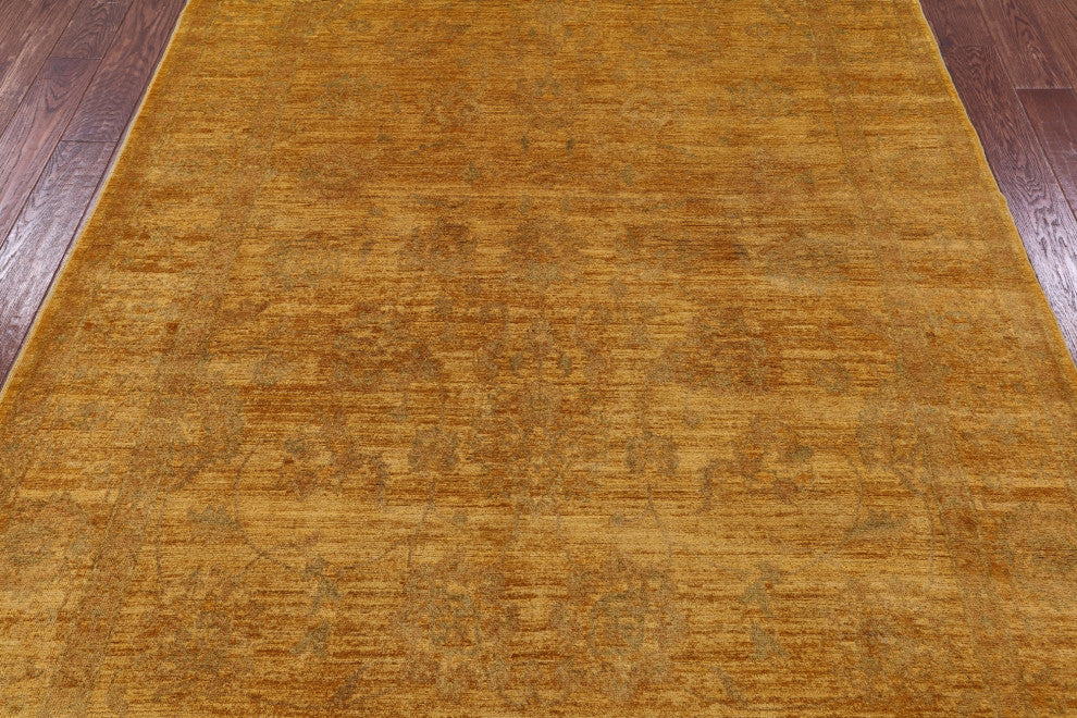 6' 2" X 9' 2" Full Pile Overdyed Hand-Knotted Wool Rug - PR2438