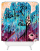 Natasha Wescoat Willow Blue Shower Curtain