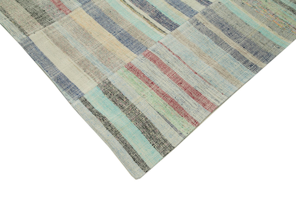 Rug N Carpet - Handmade Anatolian 5' 11'' x 9' 8'' Vintage Patchwork Kilim Rug