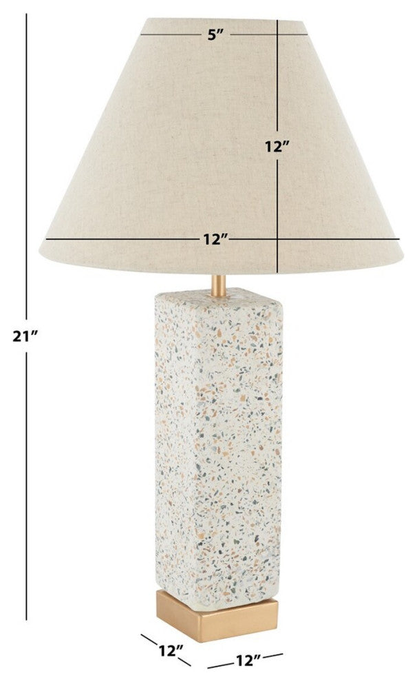 Safavieh Jannise Table Lamp Natural/Gold