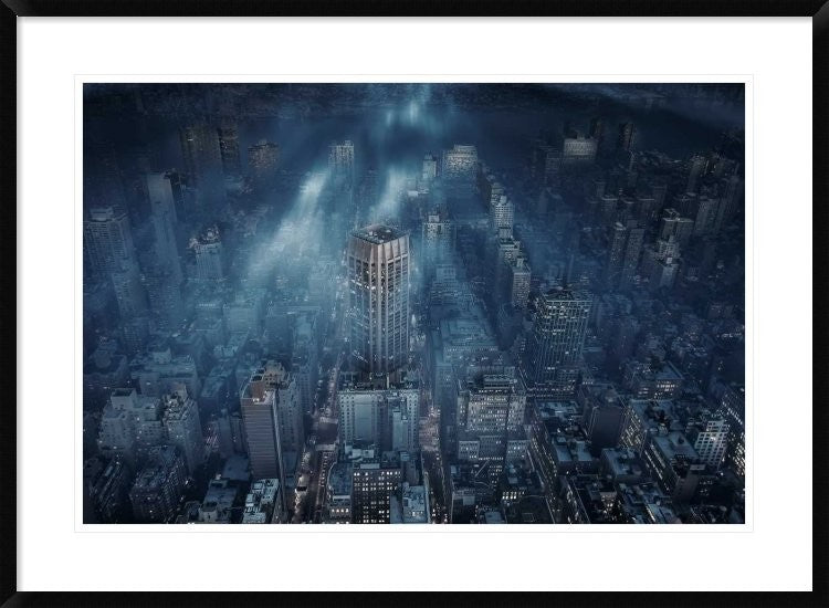 "Nyc" Framed Digital Print by Leif Londal, 38"x28"