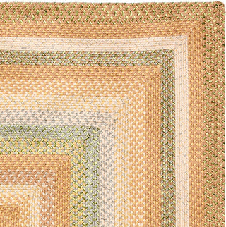 Safavieh Braided Brd314A Rug, Tan/Multi, 8'0"x10'0" Oval