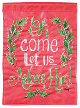 Flag  Double Applique  Oh Come Let Us Adore Ply Garden