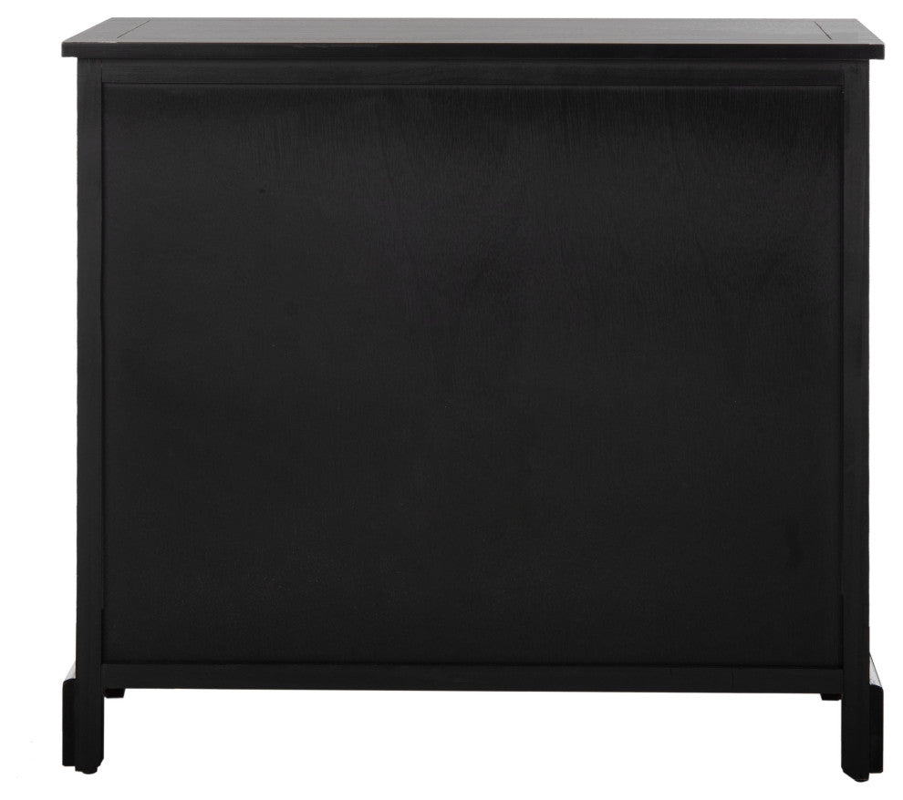Safavieh Herman Storage Unit, Distressed Black