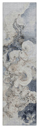 Machine Washable Indoor/Outdoor Chantille ACN1860 Gray 2'3" x 7'6" Runner Rug