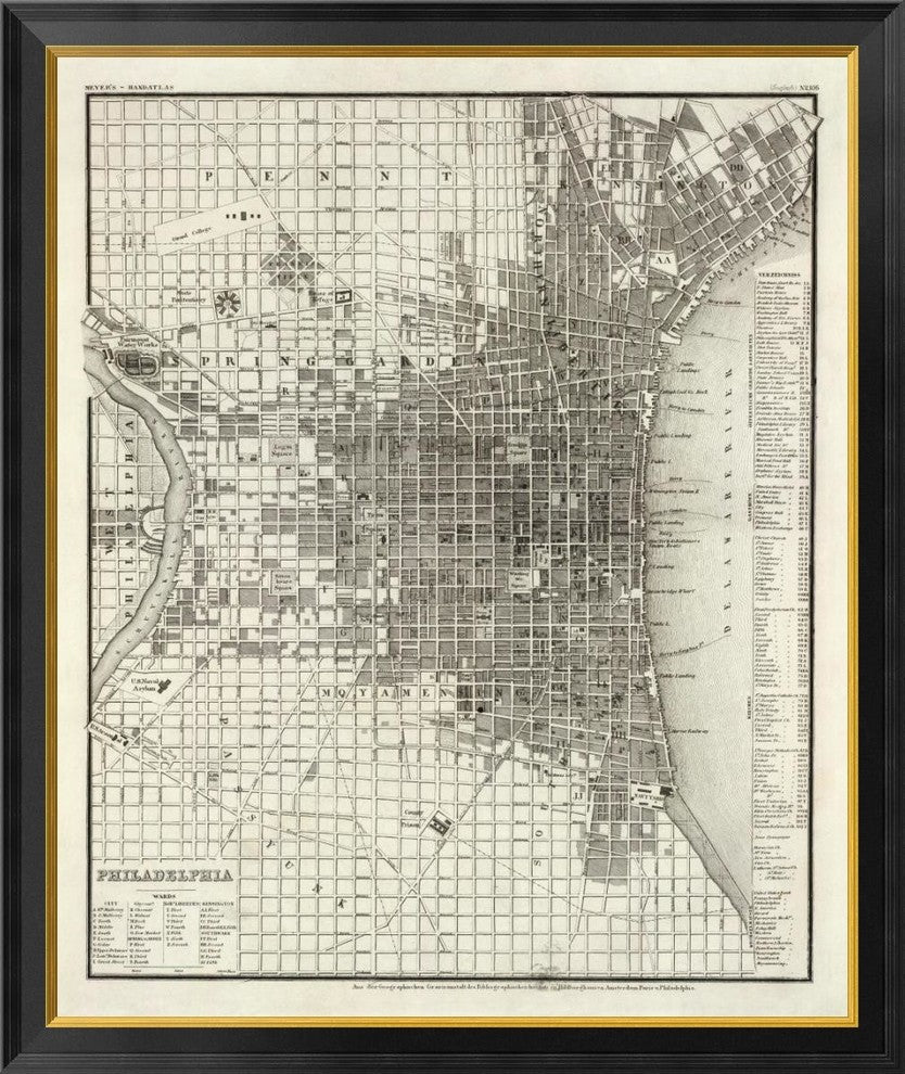 "Philadelphia, 1860"  by Society for the Diffusion of Useful Knowledge, 34x40"