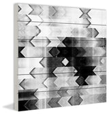 "Rejected Exclusion" Painting Print on White Wood