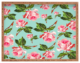 Deny Designs Allyson Johnson Prettiest Roses Rectangular Tray