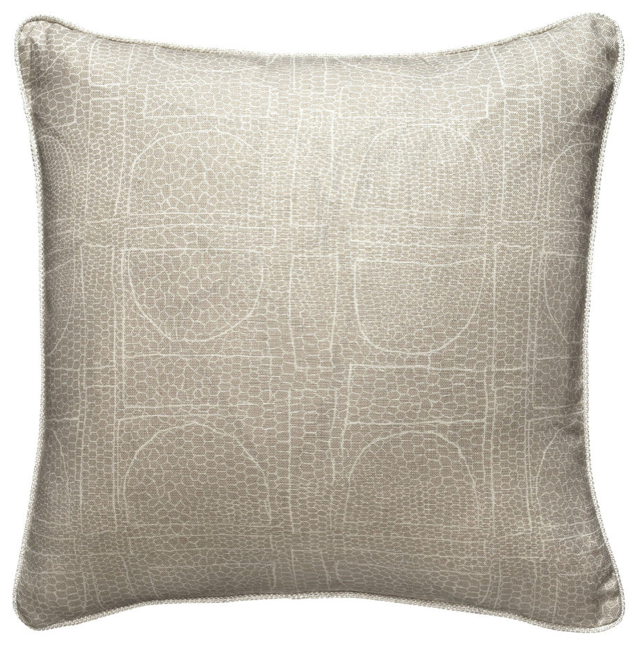 Snakeskin Print Square Cushion | Andrew Martin Curzon, Light Brown