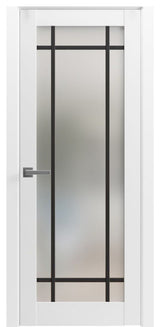 Solid French Door 30 x 80 | Planum 2112 White Silk| Bathroom