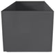 Aluminum Planter, Charcoal Grey, 20"